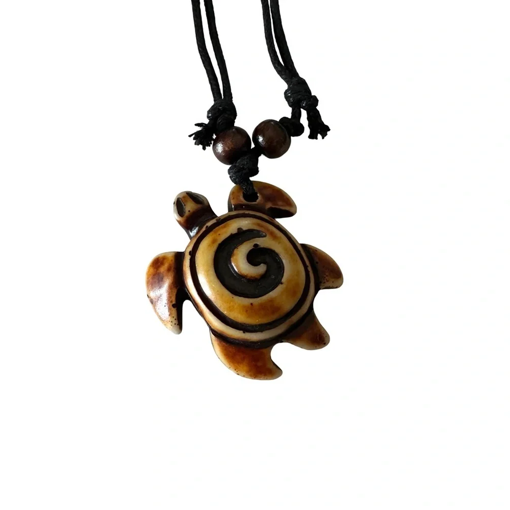 ⭐️ 5 for $25 Sea Turtle Necklace Nautical Wax Cord Unisex